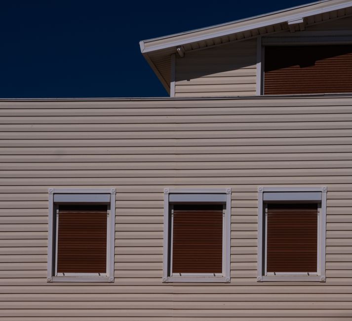 Modern house siding installation